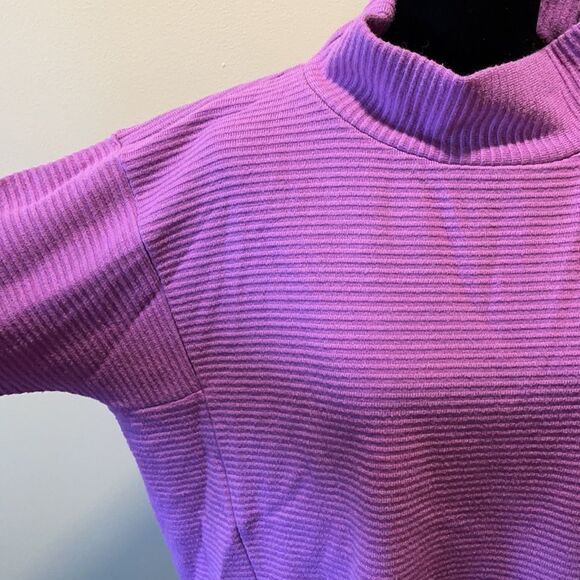 Funnel Neck Ribbed Knit Sweater - Picture 9 of 12